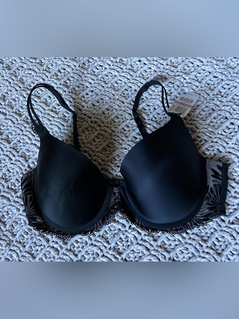 NWT Wacoal Luxe Rare Beauty Push-Up Bra Black 36D